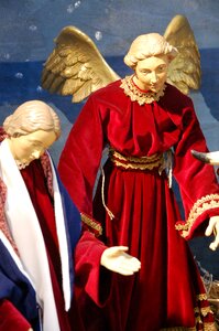 Angel christmas crib