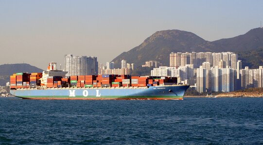 Transport container ships hong kong s a r photo