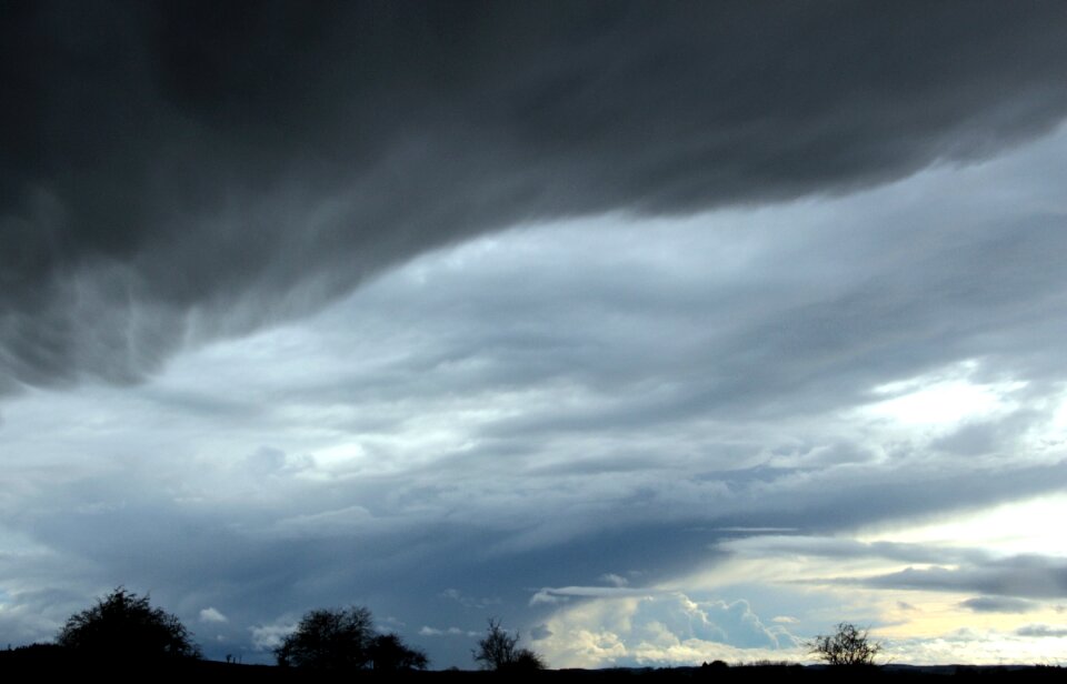 Sky clouds form landscape