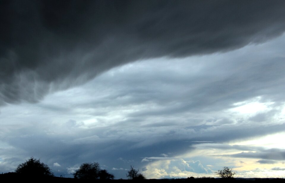 Sky clouds form landscape photo