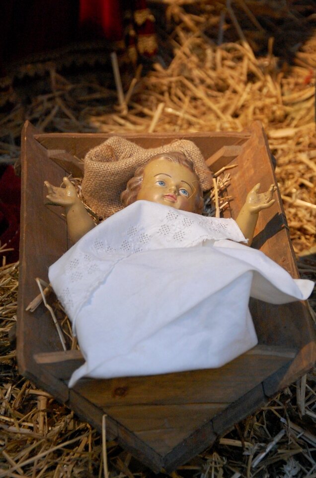 Christ child christmas crib figures christmas time