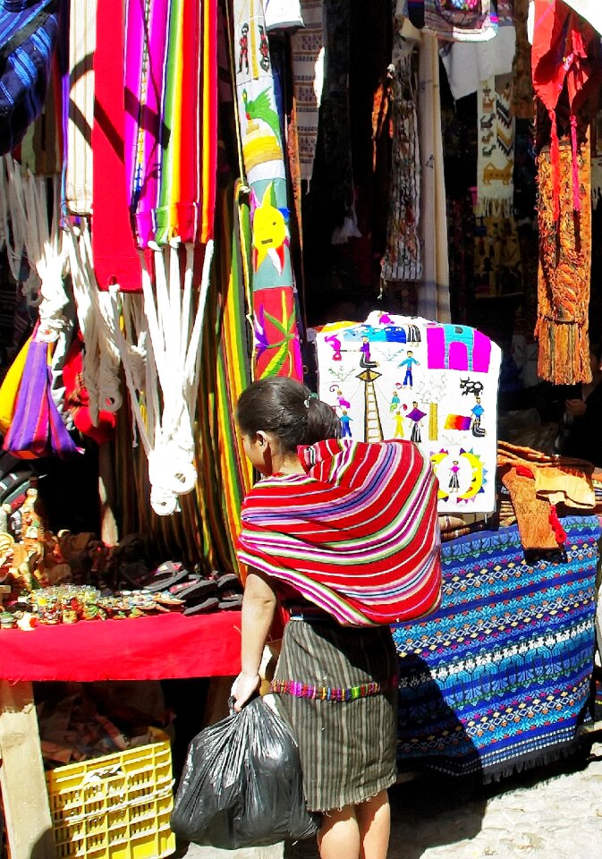 Paintings multi-coloured fabrics