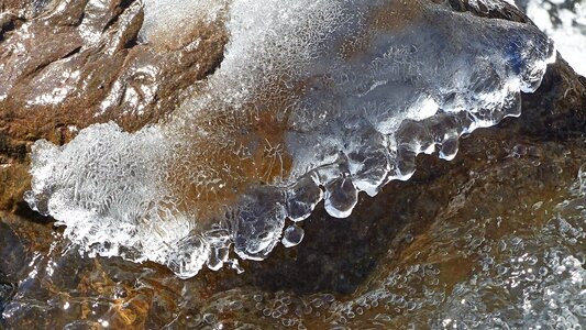 Ice winter frozen water
