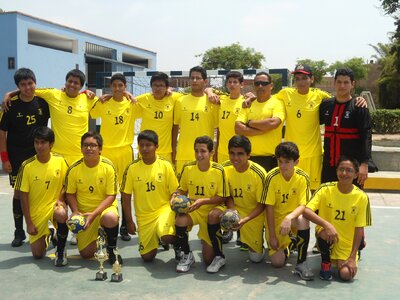Handball team young photo