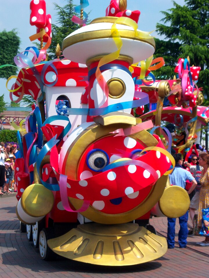 Amusement park animation thomas the train
