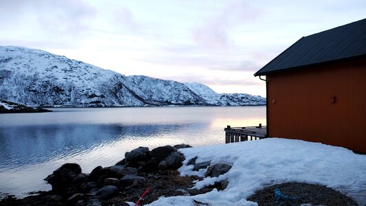 Cabin landscape beautiful photo