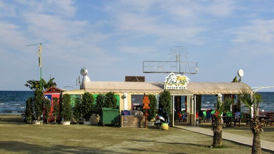 Beach bar colourful