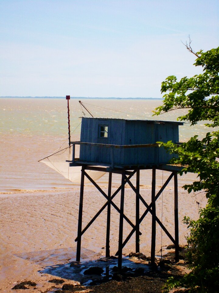 Fishing fishermen's hut france