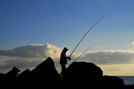 Fisherman summer man
