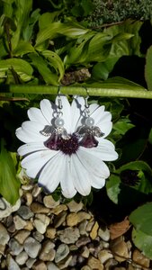 Little angel angel earrings angel flower