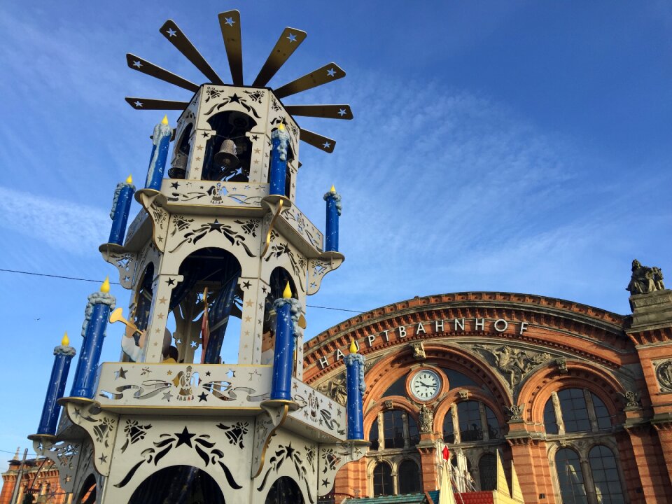 Central station hanseatic city christmas market