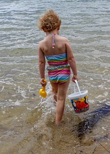Beach fun girl happiness