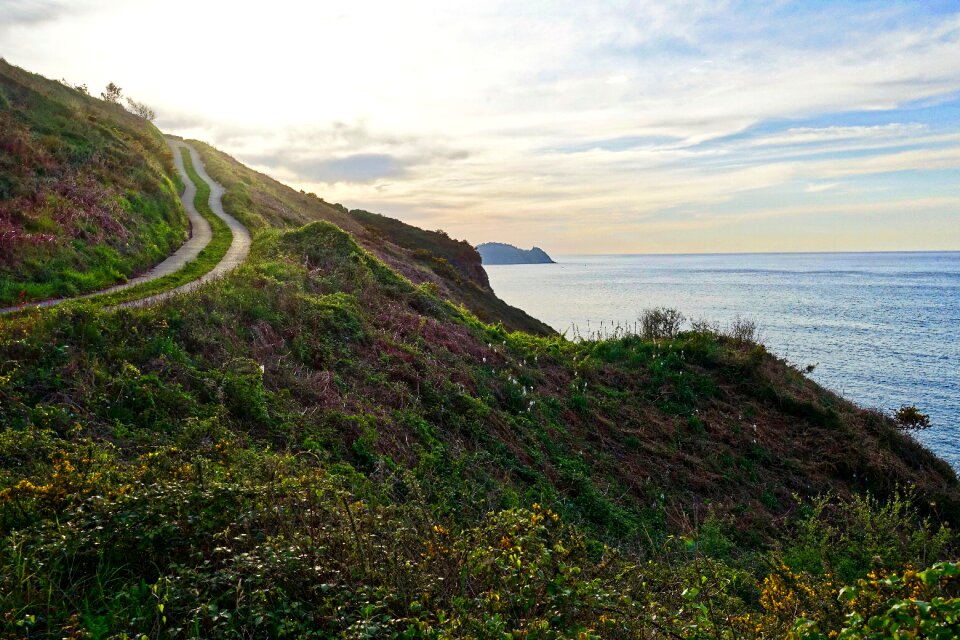 View ocean coastline