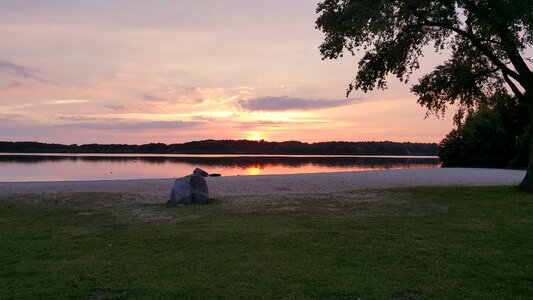 Lake neumünster sunset
