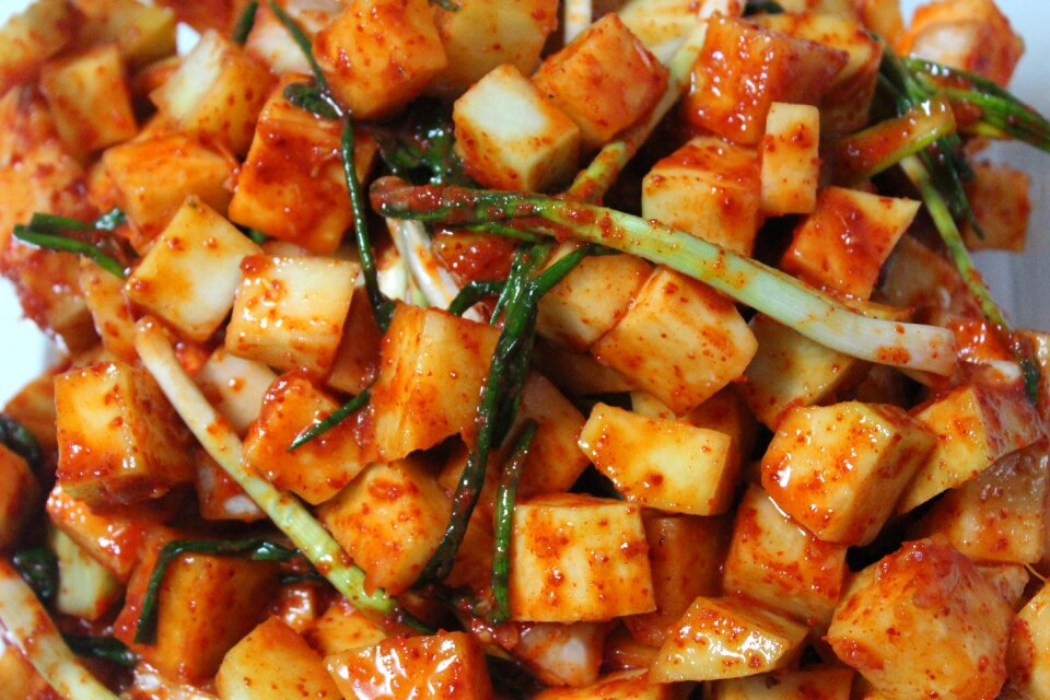 Kimchi kkakdugi korean food