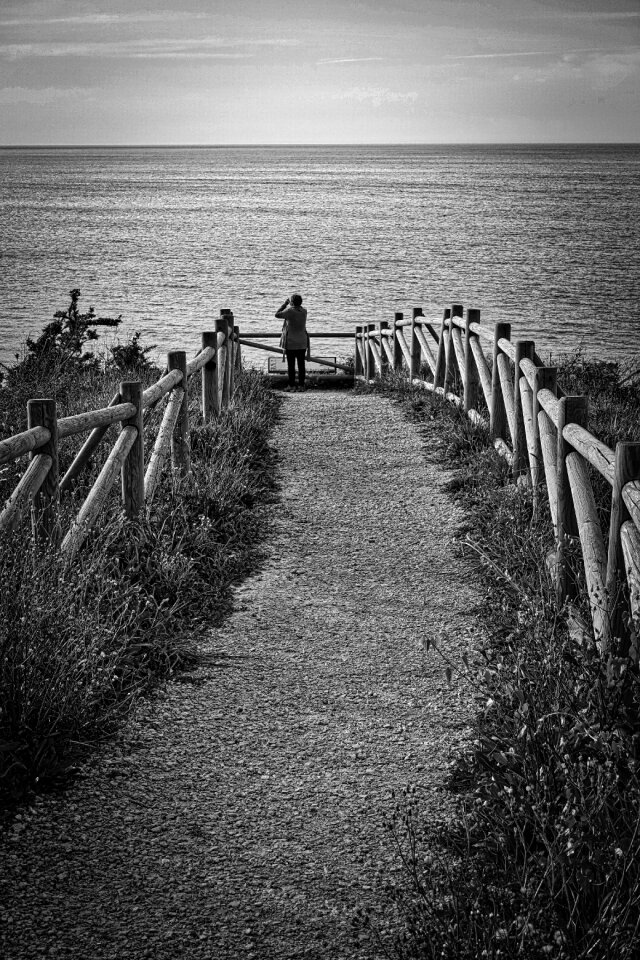 Fence horizon distant