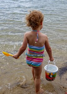 Beach fun girl happiness