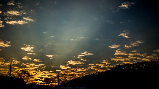 Cloud sunset nature photo