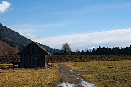 Winter mountains landscape