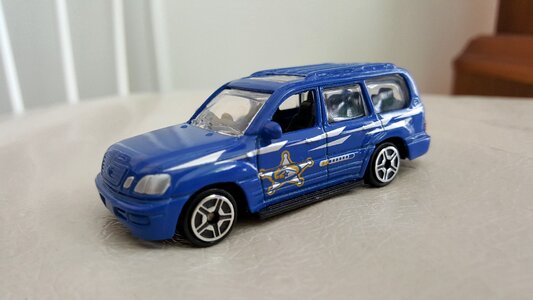 Toy blue police photo