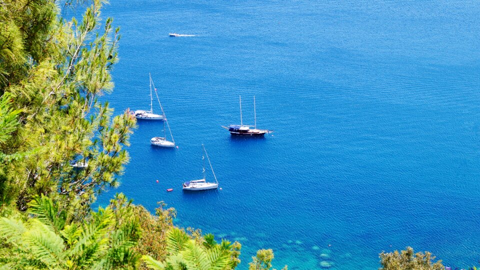 Summer sicily the mediterranean sea photo