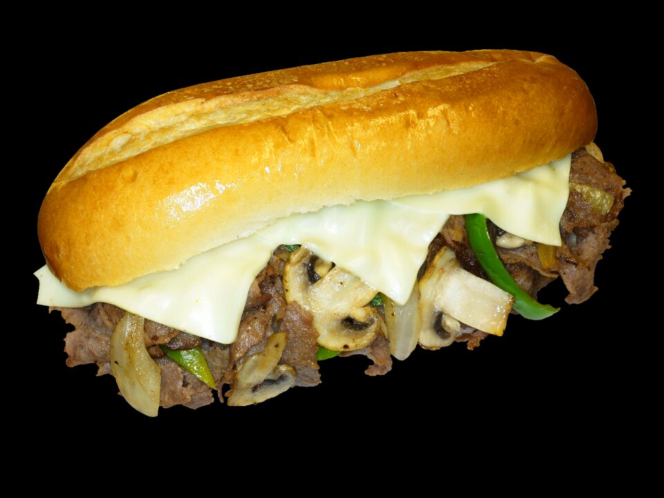 Sandwiches deli black meat