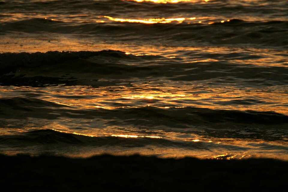Water surf baltic sea