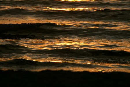 Water surf baltic sea