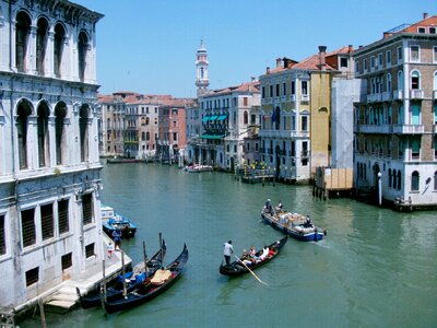 Venice italy gondola kahn