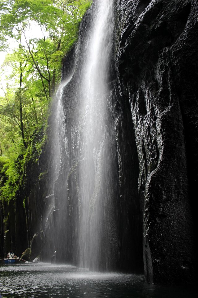 River nature of power cascade photo