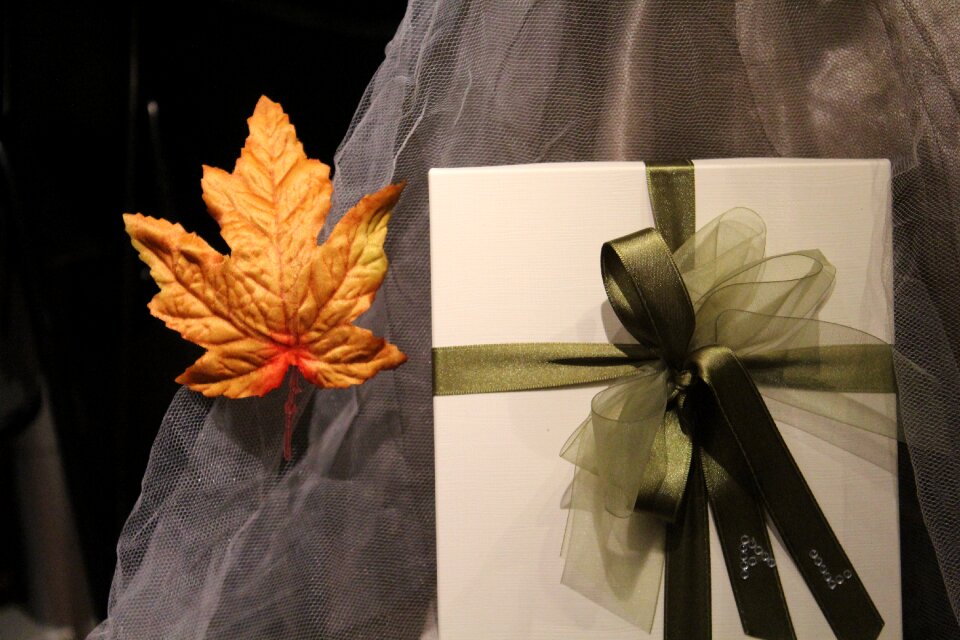 Leaf bow birthday
