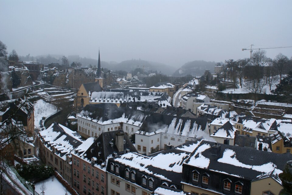 Capital luxembourg cityscape