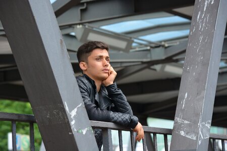 Hamburg landungsbrücken thoughtful