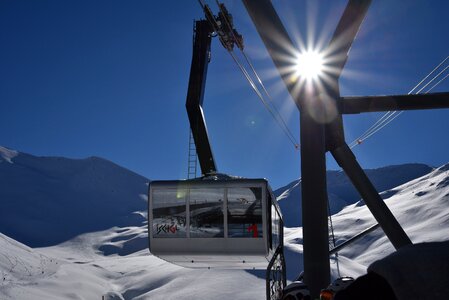Mountain railway ischgl skiing photo