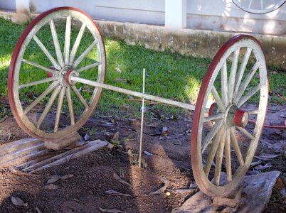 Wheel ox-cart garnish rural photo