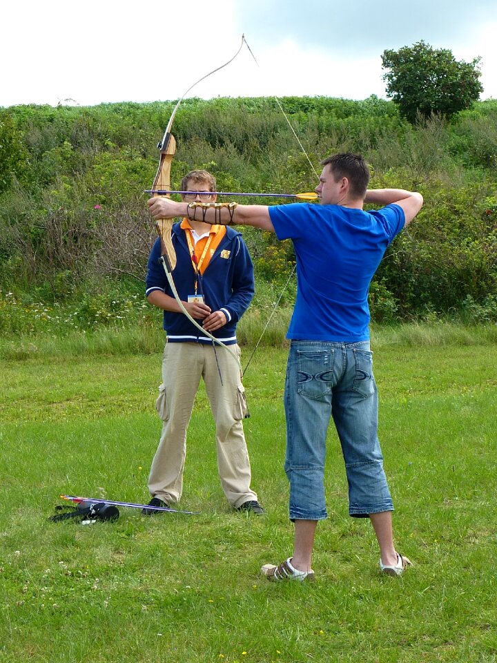 Archery bow and arrow bogensport