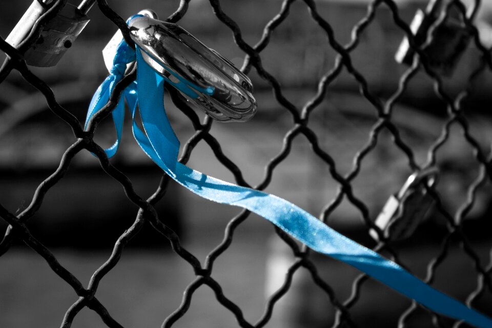 Paris pont des arts in love