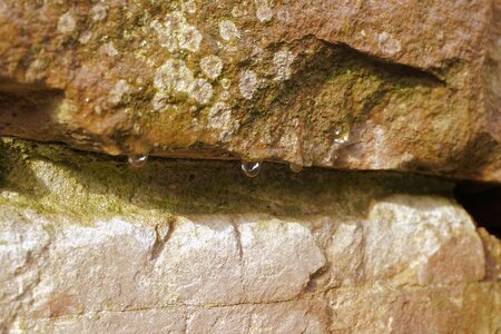 Structure natural stone wet