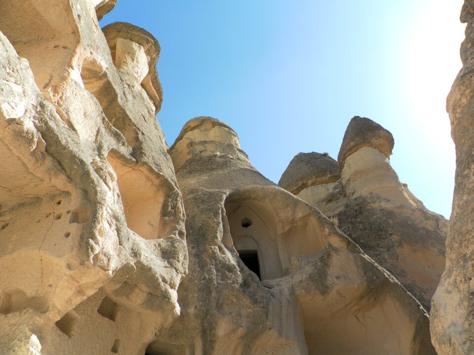 Fairy chimneys cave dwellings rock churches