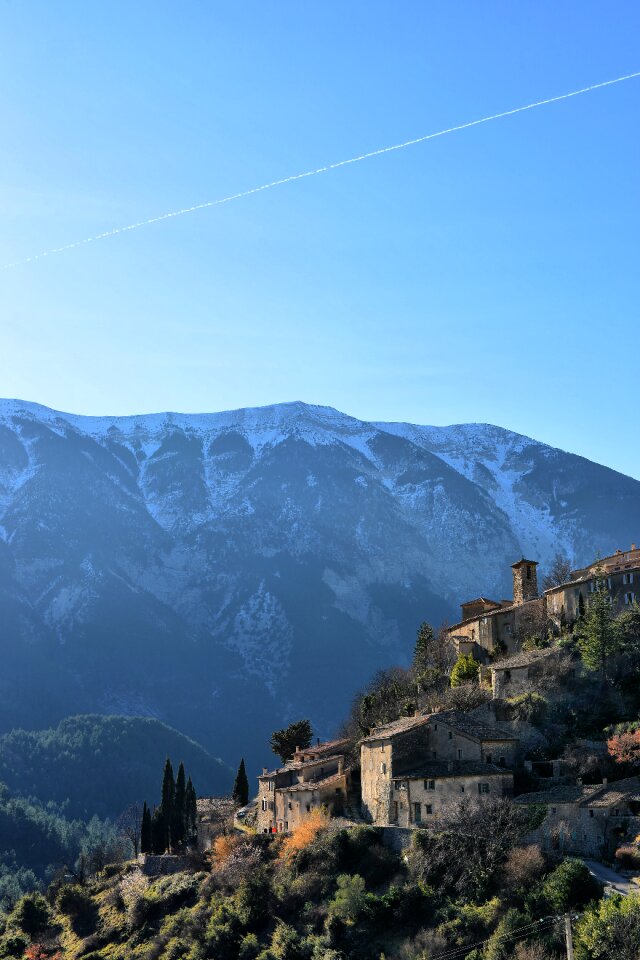 Mountain village old village vaucluse