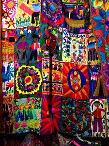 Embroidery diversity colorful