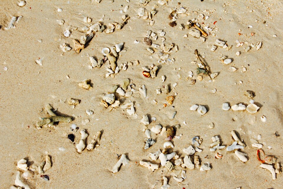 Pebble stones sand