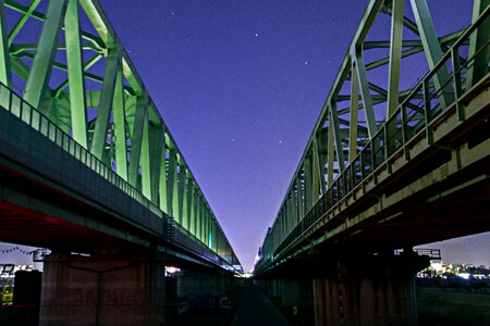 Electric train night sky starry sky