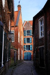 Houses narrow lane historical building photo
