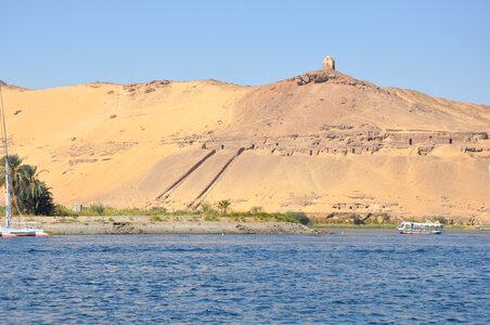 Aswan river landscape