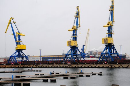 Harbour crane water envelope photo