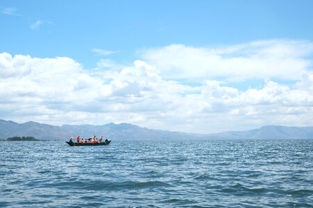 Erhai lake in yunnan province tourism photo
