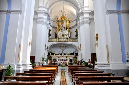 Matera church to the altar
