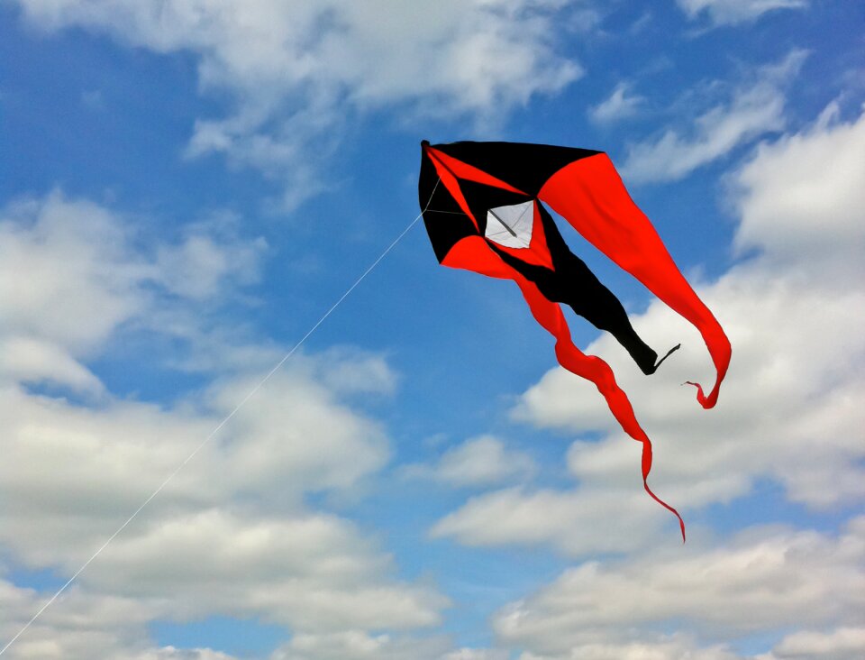Clouds dragon rising red