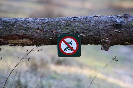 Forest access forbidden natural